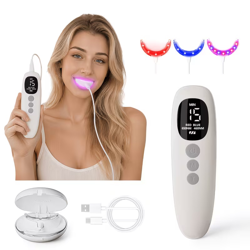 Teeth Whitening Led Kit - Dispositivo de Blanqueamiento Dental con Terapia