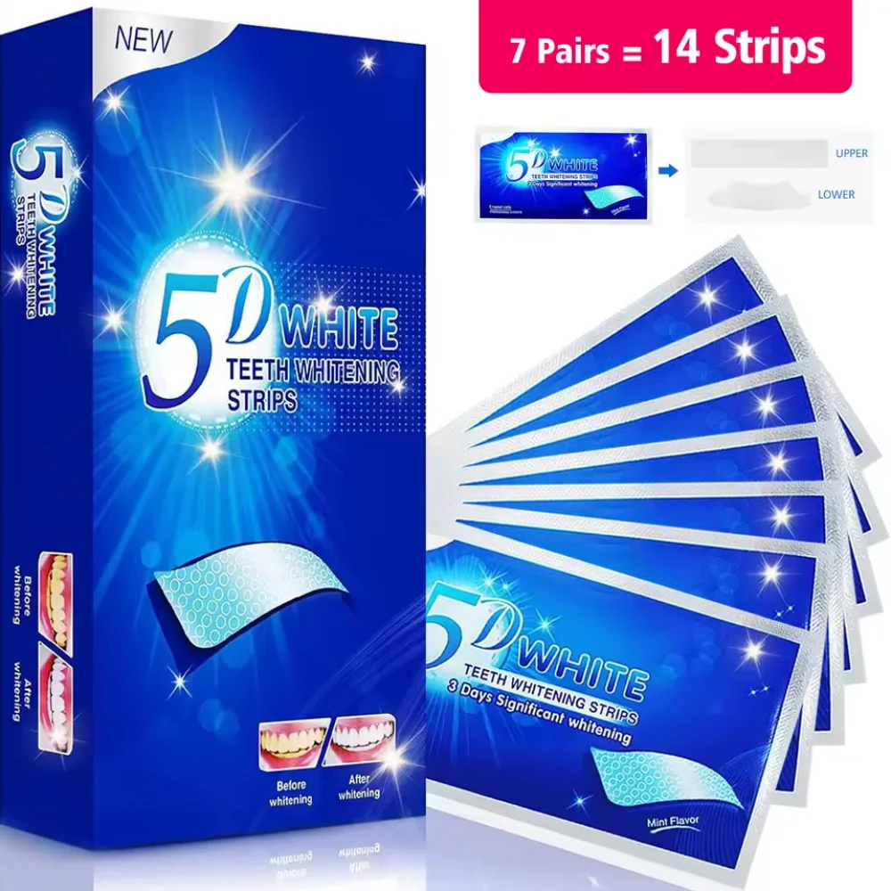 Whitening Strip 3D - Tiras blanqueadoras de dientes, Kit Dental