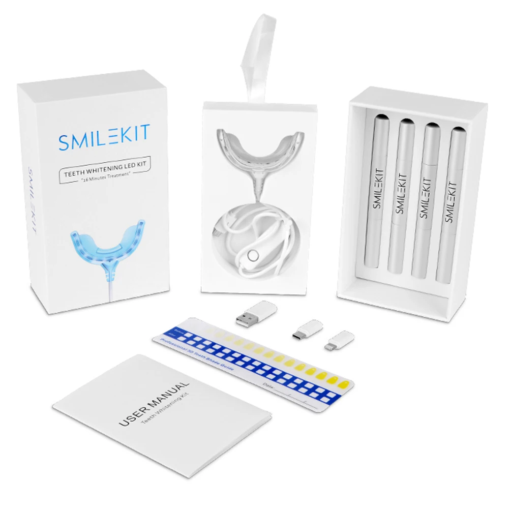 Teeth Whitening Led Kit - Kit de blanqueamiento dental con luz
