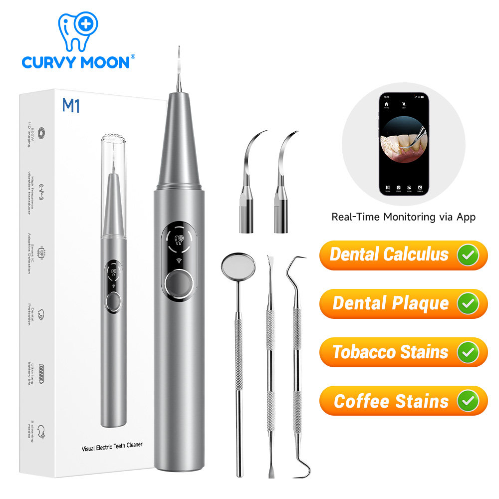 Whitening Teeth Dentist - CURVY MOON Limpiador Dental Eléctrico Ultrasónico