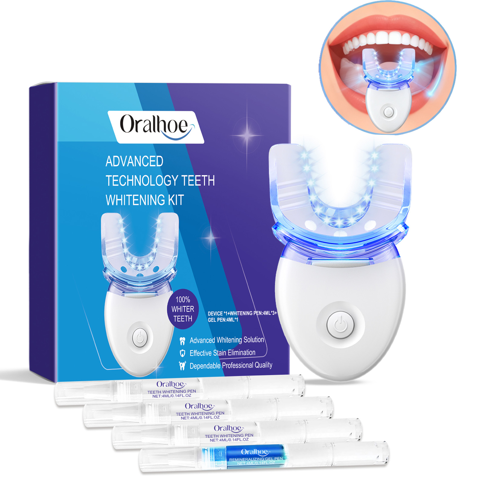 Teeth Whitening Hismile - Kit de luz LED para blanqueamiento