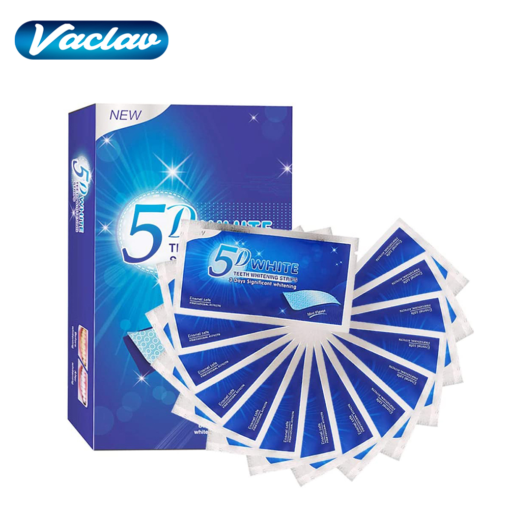 Teeth Whitening Led Kit - Tiras Blanqueadoras de Dientes 5D, Gel