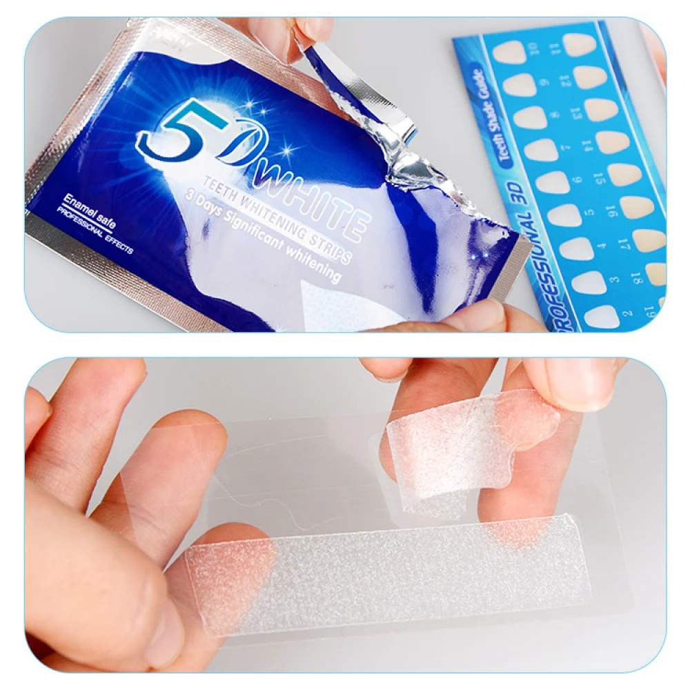 2 cajas de tiras blanqueadoras - Whitening Strip 3D reseña y precio