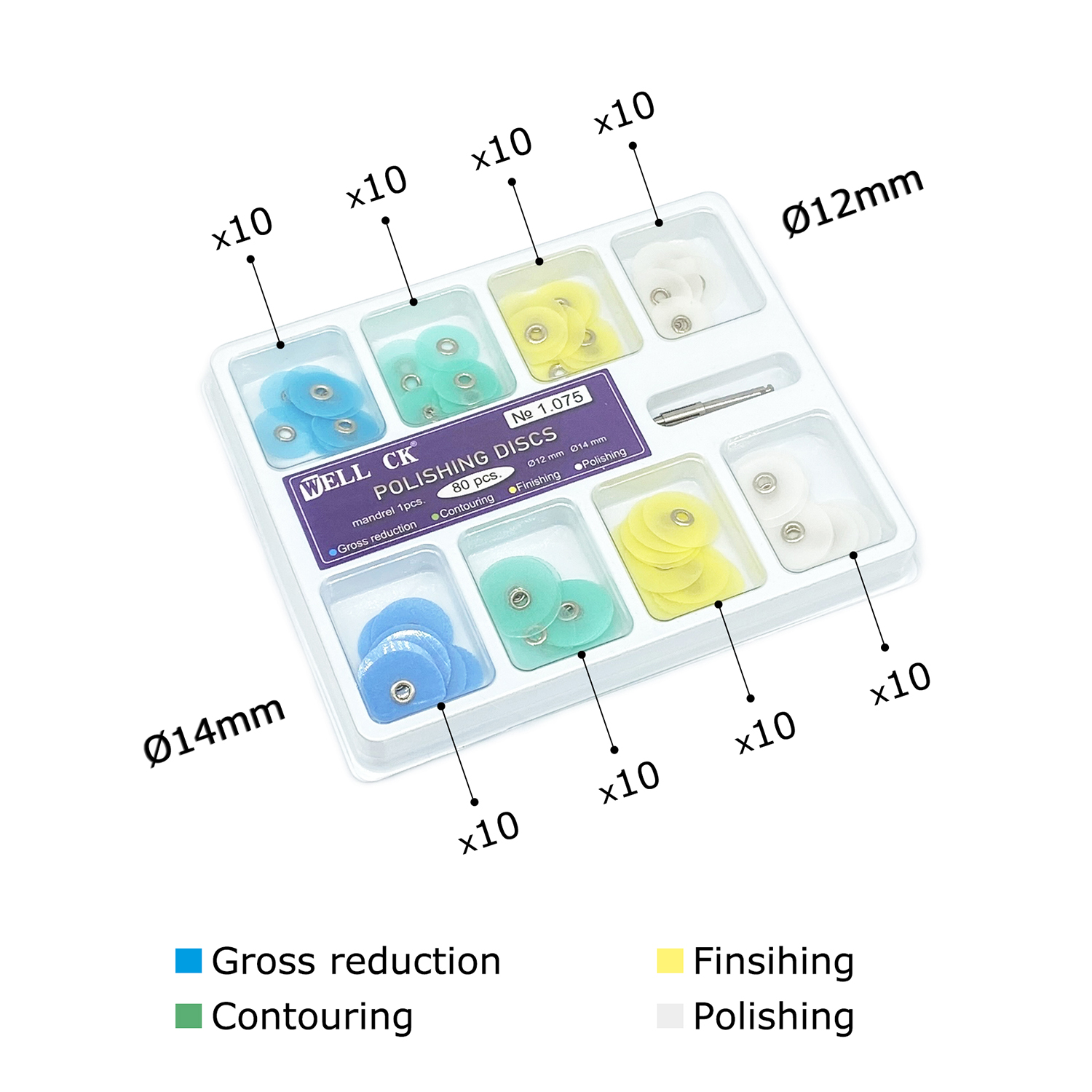 WELL CK 40/80 Uds discos de Pu - Whitening Teeth Dentist reseña y precio