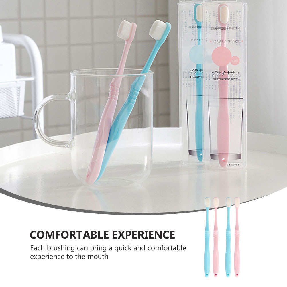 4 cepillos de dientes de cerda - Teeth Whitening Japanese reseña y precio