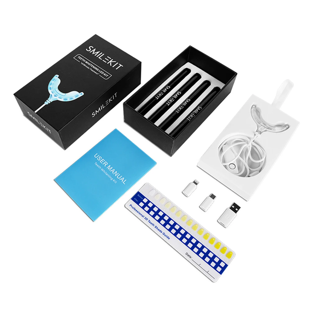 Kit de blanqueamiento dental c - Teeth Whitening Led Kit reseña y precio