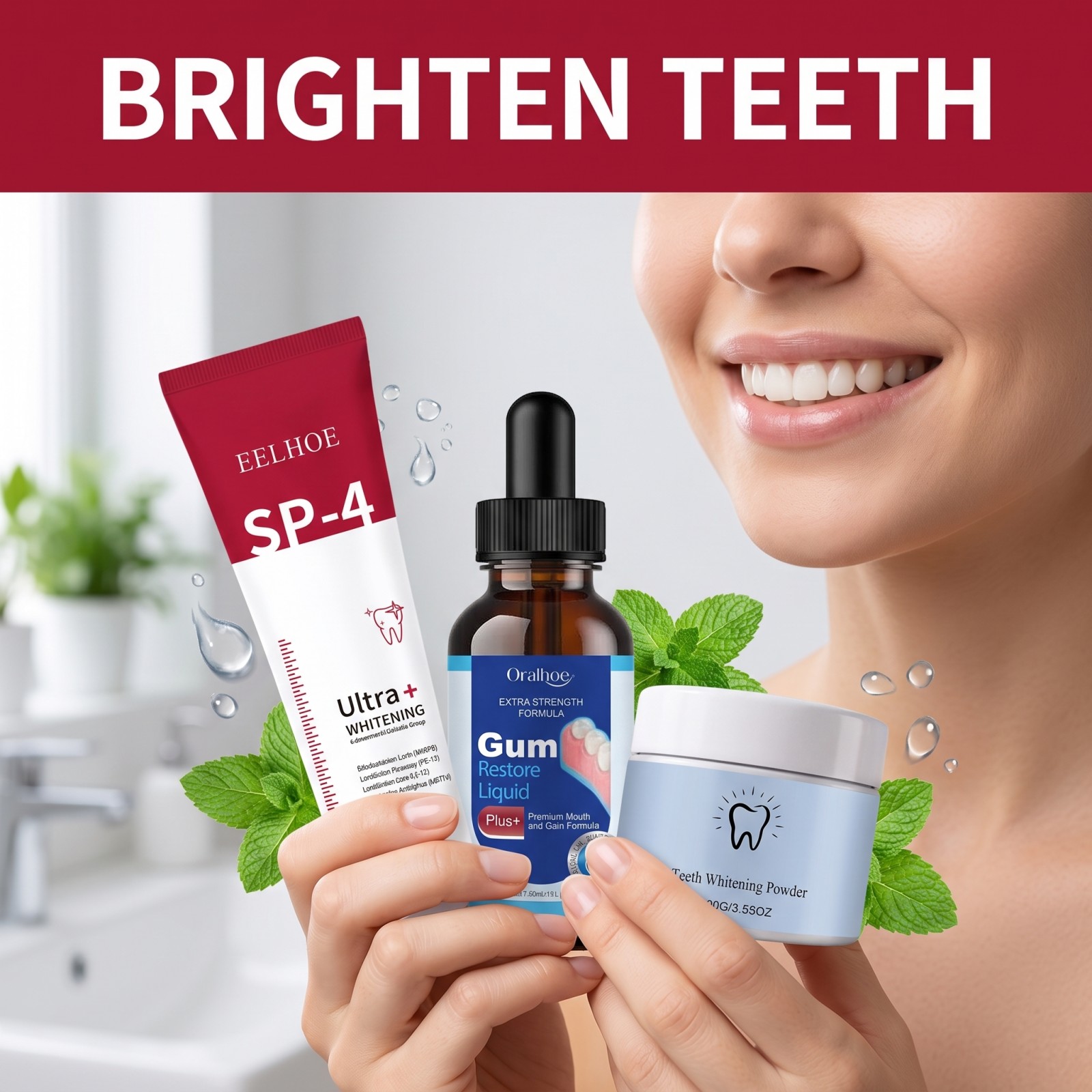 Set de Cuidado Bucal, Pasta De - Teeth Whitening Hismile reseña y precio