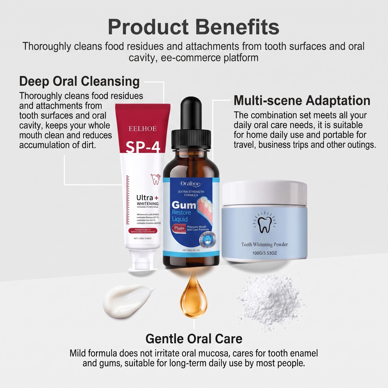 Set de Cuidado Bucal, Pasta De - Teeth Whitening Hismile reseña y precio