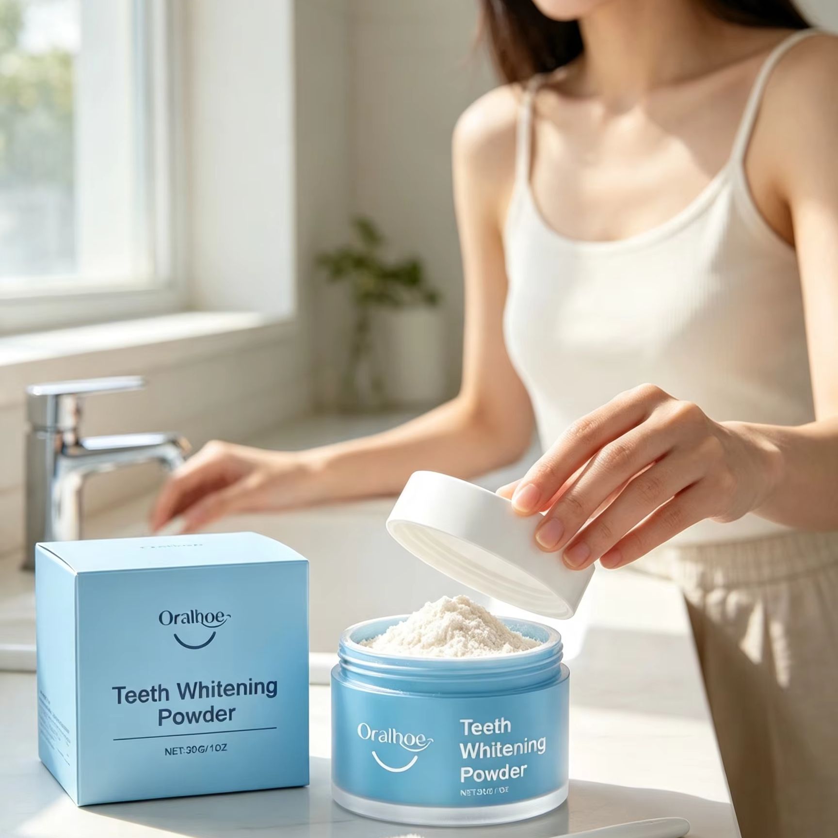 Polvo Dental Oralhoe para Cepi - Teeth Whitening Hismile reseña y precio