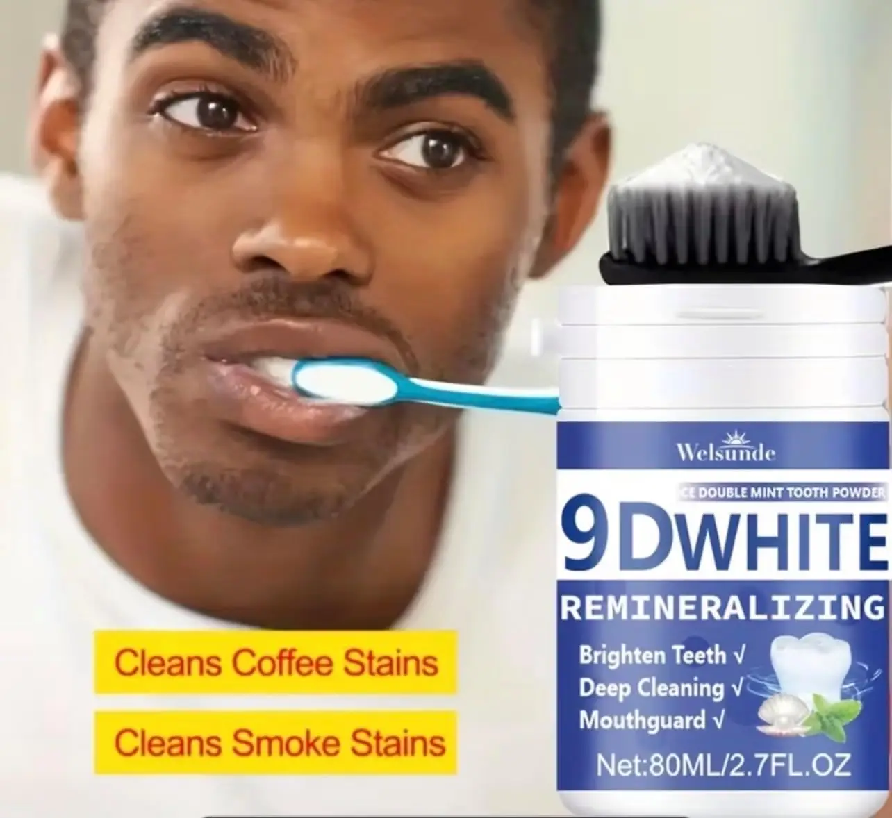 Polvo Dental Remineralizante d - Teeth Whitening Hismile reseña y precio