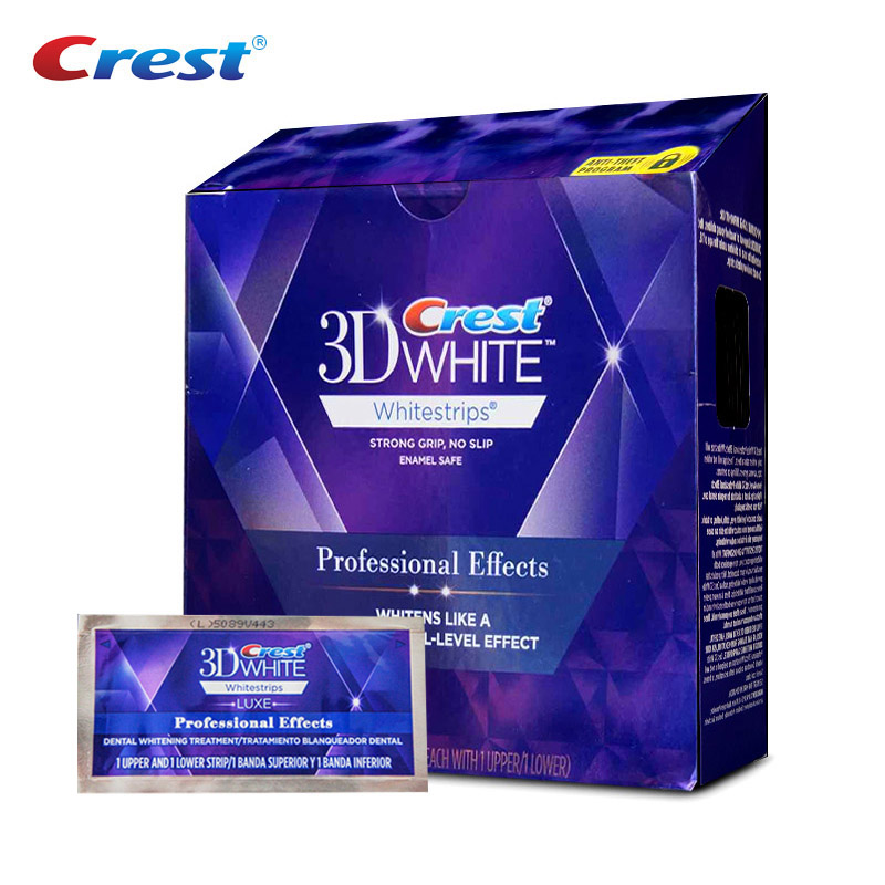 Crest-tiras blanqueadoras 3D p - Whitening Strip 3D reseña y precio